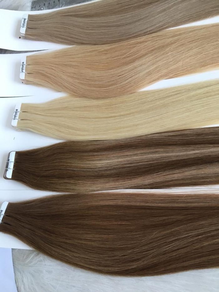 WAS full head taped extentions in salon - Image 4
